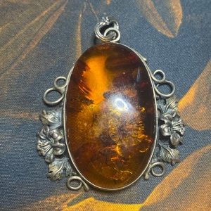 Large Amber Pendant